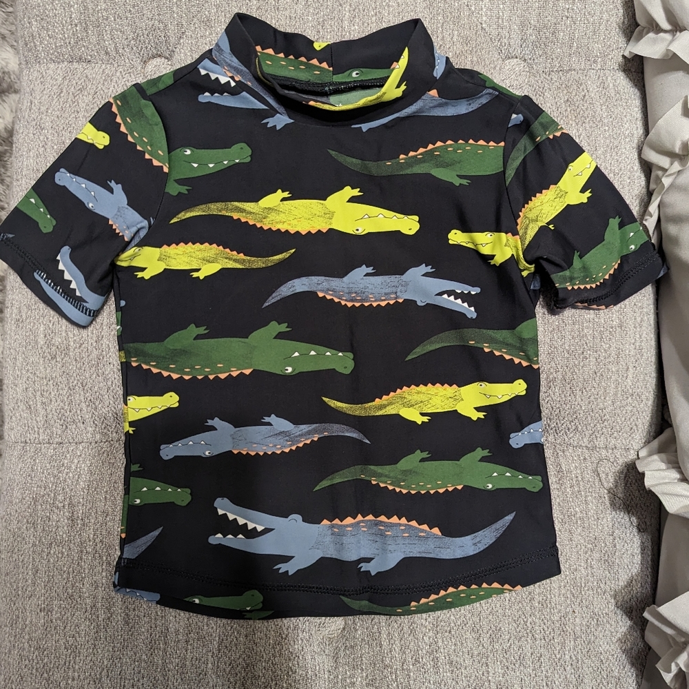 Cat and Jack dino rash guard